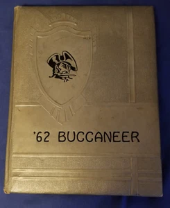 1962 High School Yearbook Annual '62 Buccaneer New Port Richey Fl - Picture 1 of 3