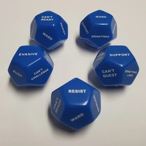 5x Large d12 Keyword and Reminder Counter Dice Compatible With Disney Lorcana - Picture 1 of 5