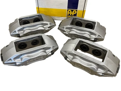 NEW GENUINE LOTUS AP RACING EXIGE V6 SILVER BRAKE CALIPERS FRONT / REAR - Image 1 of 3