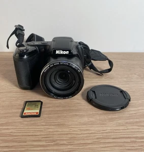 Nikon Coolpix L330 20.2MP Digital Bridge Camera 26x Optical Zoom Black - Tested - Picture 1 of 15