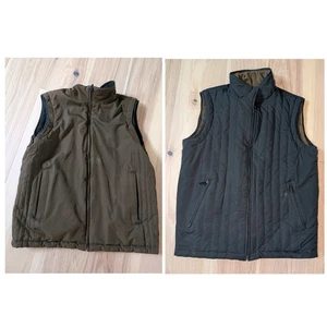 Rainforest Weste Herren Medium schwarz warm braun Wende Full Zip M Winter Herbst - Bild 1 von 6