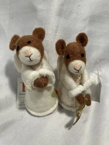 Felt Teddy Bear Angel Christmas Ornaments - Picture 1 of 3