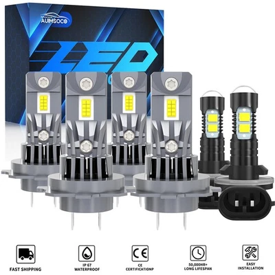 For 2012-2017 Hyundai Veloster Hatchback 3-Door LED Headlight Fog Light W/Fan - Image 1 of 4