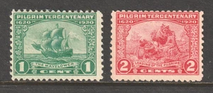 Scott #548-549, Unused, F, Pilgrim Tercentenary Issue, 1920 - Picture 1 of 2