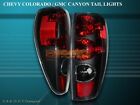 2004-2010 Chevy Colorado / Gmc Canyon Tail Lights Black Brake Lamps New