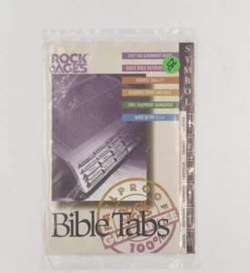 Pestañas de referencia bíblica rápida estándar de Rock of Ages derechos de autor 1983 - Imagen 1 de 3