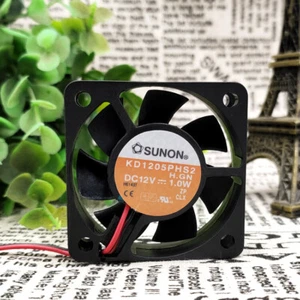 1pcs For SUNON KD1205PHS2 5015 DC12V 1.7W 2-wire 5cm silent cooling fan - Bild 1 von 2
