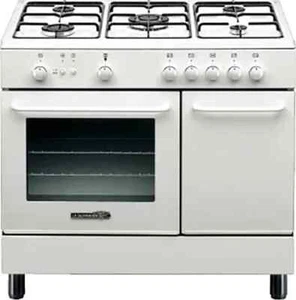 La Germania Cucina a Gas 5 Fuochi Forno Gas Grill 90x60 cm Bianco SP95 C 21 W - Foto 1 di 1