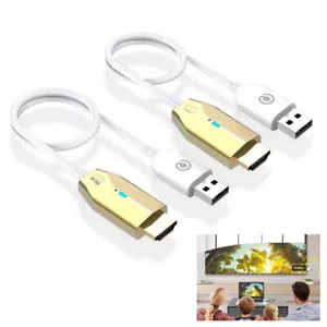 30m Wireless Transmit Display Cable USB HDMI Extender Video Transmitter Receiver - Picture 1 of 16