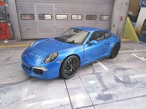 PORSCHE 911 991 Carrera GTS Coupe blau blue met. 4500396700 RAR Schuco 1:18