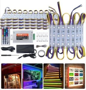 VEVOR 80PCS LED Storefront Lights 41 ft LED Module Lights 5050 SMD RGB 3-LED - Picture 1 of 7