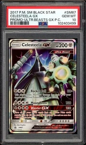 Tarjeta Ultra Premium 2017 PSA 10 Pokemon SM Celesteela GX SM67 Black Star Promo - Imagen 1 de 2