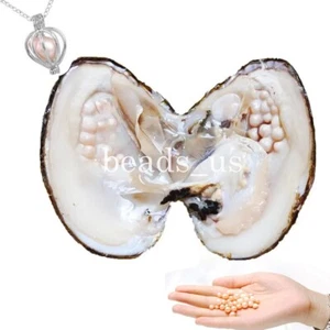 with 5-7mm 25 Pearls One VacuumPack Natural Freshwater Cultured Big Pearl Oyster - Picture 1 of 6