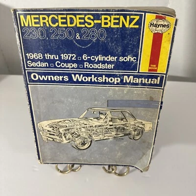 Mercedes Benz 230 250 280 Haynes Manual de taller 1968-1972 6 cil. Sohc  Foto 1 de 4