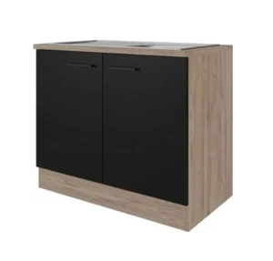 Komplettspüle Spülenunterschrank Spülenschrank mit Spüle - Breite 100 cm - Bild 1 von 6