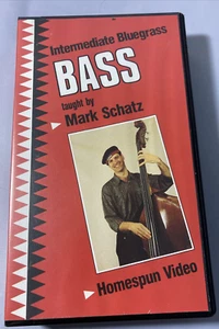 Intermediate Bluegrass Bass taught by Mark Schatz VHS Homespun Video - Picture 1 of 6