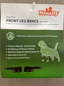 Dog Front Leg Brace (pair), front leg & carpal protection , L/XL - Picture 1 of 4