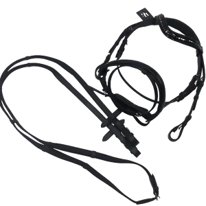 Horse Guard Trense Zügel Grip Leder schwarz ergonomisch Zaumzeug Bridle englisch - Bild 1 von 7