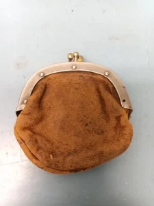 Very Old Leather Coin Purse (LL) - Picture 1 of 5