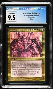 Legends RARE Arcades Sabboth Italian CGC 9.5 Graded Magic MTG EDH Commander - Picture 1 of 2