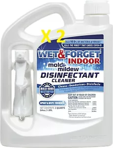 2 x 64 OZ Wet & Forget Doccia da Interno Disinfetta Muffe e Muffe Pulitore con SPRAY - Foto 1 di 4