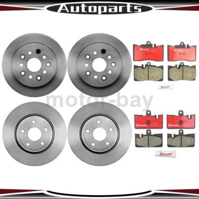 Pastillas de freno y rotores delanteros traseros para Lexus LS430 2006 2005 2004 2003 2002 2001 Foto 1 de 4