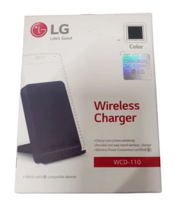 WCD-110 Genuino LG Negro Cargador Inalámbrico Placa de Carga Base de Escritorio WCD110 - Imagen 1 de 3
