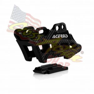 ACERBIS CRUNA CATENA CHAIN GUIDE NERO CARBON LOOK SUZUKI RMZ 450 2014 2015 2016 - Foto 1 di 1