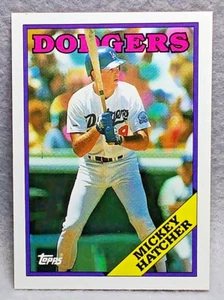 Mickey Hatcher, 1988 Topps Baseball #607, Dodgers - Picture 1 of 2