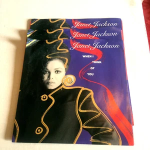 JANET JACKSON - WHEN I THINK OF YOU - 7"VINYL MINT 1ST PRES PIC COV 1986 3PC LOT - Picture 1 of 1