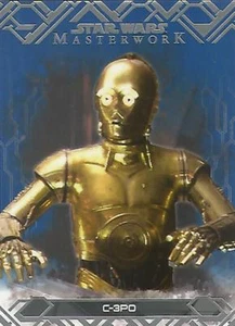Star Wars Masterwork 2017: #44 "C-3PO" Blue Parallel Base Card - Picture 1 of 1