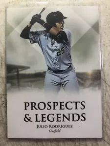 JULIO RODRIGUEZ 2020 ONYX FUTERA UNIQUE PROSPECTS & LEGENDS #36 SEATTLE ROOKIE - Picture 1 of 1