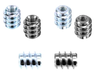 Einschraubmuttern Muffen Gewindeeinsätze DIN 7965 blank verzinkt Gewinde Einsatz - Bild 1 von 8