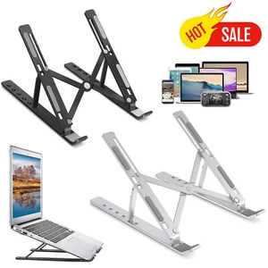 Adjustable Portable Folding Laptop Stand Tablet Desktop Holder Office Support - Picture 1 of 10