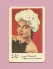 1963 Dutch Gum Card Star Bilder D #16 Jayne Mansfield