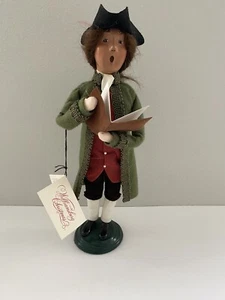 Byers Choice Carolers Williamsburg 1998 Christmas Colonial Man con cancionero - Imagen 1 de 13