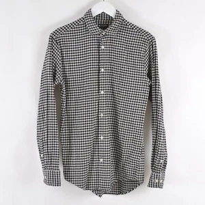 Tiger of Sweden Men's Twill Flannel Shirt Slim Size 39 Checkerboard Long Sleeve - Picture 1 of 6