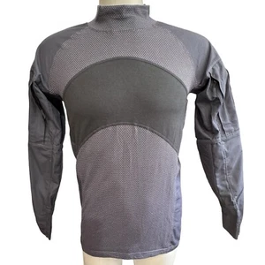 TACVASEN Tactical Combat Long Sleeve Mock Neck Shirt XS Gray Utility Pockets NEW - Picture 1 of 15