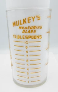 OBO! Vintage Antique Libbey Glass 8oz Tumbler Advertisement MULKEY'S SALT c.1940 - Picture 1 of 7