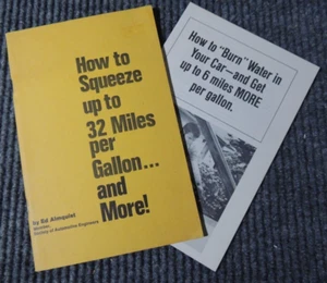 Lot of 2: How to Squeeze Up to 32 Miles per Gallon & More Ed Almquist & Pamphlet - Picture 1 of 20