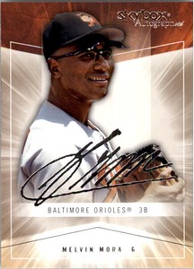 2005 SkyBox Autographics Baltimore Orioles Baseball Card #8 Melvin Mora