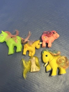 Vintage My little Pony Horse Remco Totsy Unicorn Rainbow Hair Knock Off Ponies - Picture 1 of 5