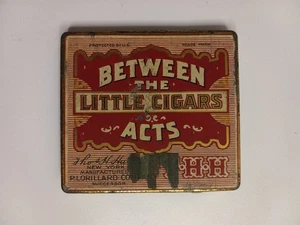 Vintage Empty Between The Acts Little Cigars Tin - P. Lorillard Co Richmond VA - Picture 1 of 3