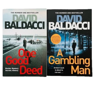 David Baldacci One Good Deed A Gambling Man Large Paperback Bundle Lot Freepost - Picture 1 of 9