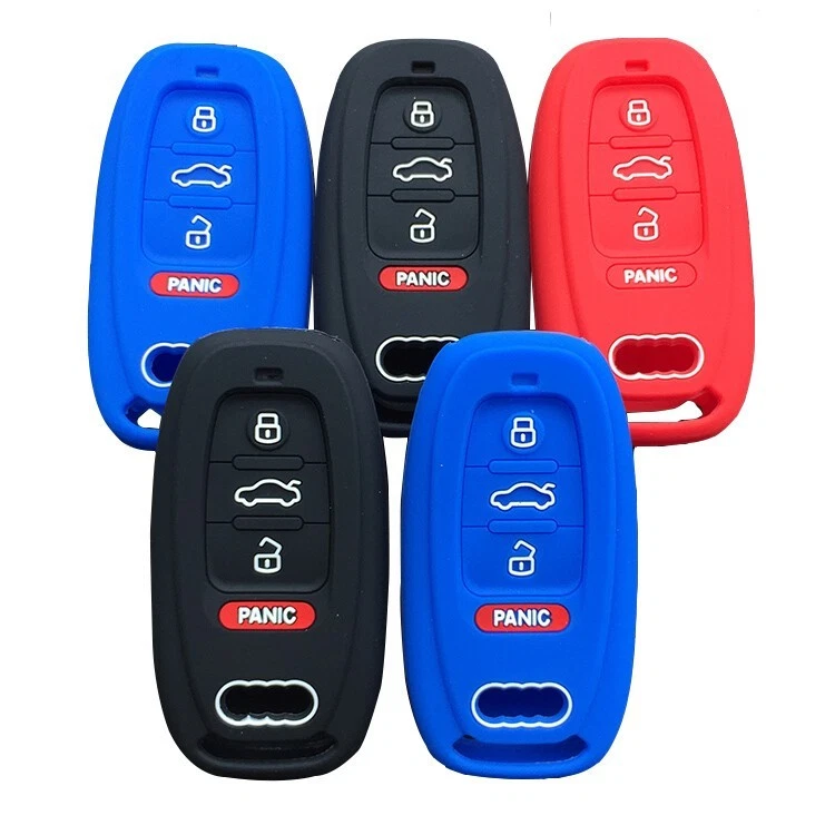 Fit Audi A6 A7 S7 A5 S5 Smart Remote Key Fob 4 Button Silicone Skin Key bag - Изображение 1 из 4