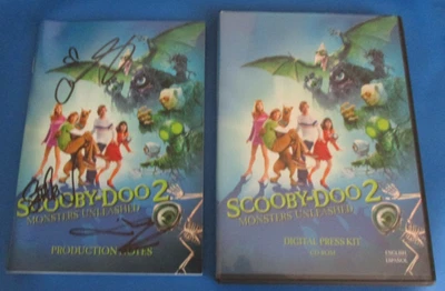 Alicia Silverstone Matthew Lillard Seth Green Scooby-Doo 2 autógrafo firmado PK Foto 1 de 4