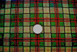 MODA FLANNELS#6654 14F "FALL IMPRESSIONS FLANNEL" GREEN PLAID BY THE YARD - Picture 1 of 1