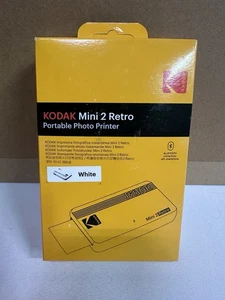 KODAK Mini 2 Retro P210R 2.1x3.4" Wireless Portable Photo Printer-White  *NEW* - Picture 1 of 3