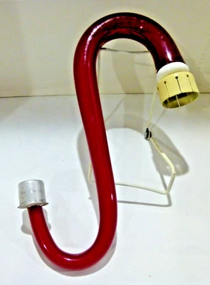 Brazo de araña de cristal de Murano vintage, mediados de siglo, color rojo muy raro Foto 1 de 2