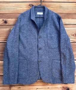 Cappotto Buck Mason Feltro Lana Merino Chore Uomo 2XL Grigio Giacca Blazer Lavoro - Foto 1 di 6